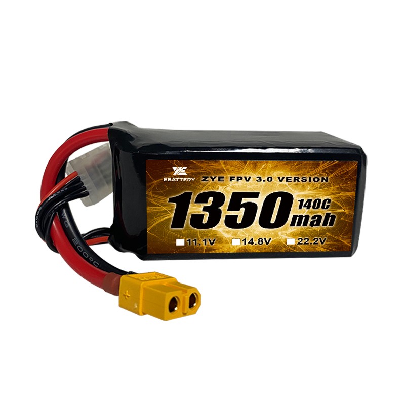 Липо батерија со висока 120C 1350mah 1550mah за FPV дрон